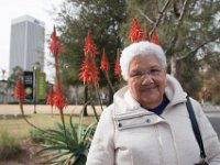 Leonor at the Brea Tar Pits